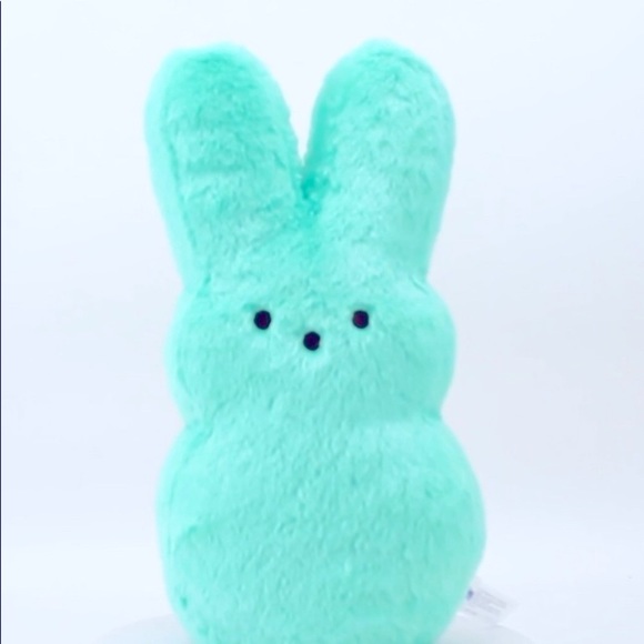 Teal/green grass Peeps Bunny Plush - Picture 3 of 7